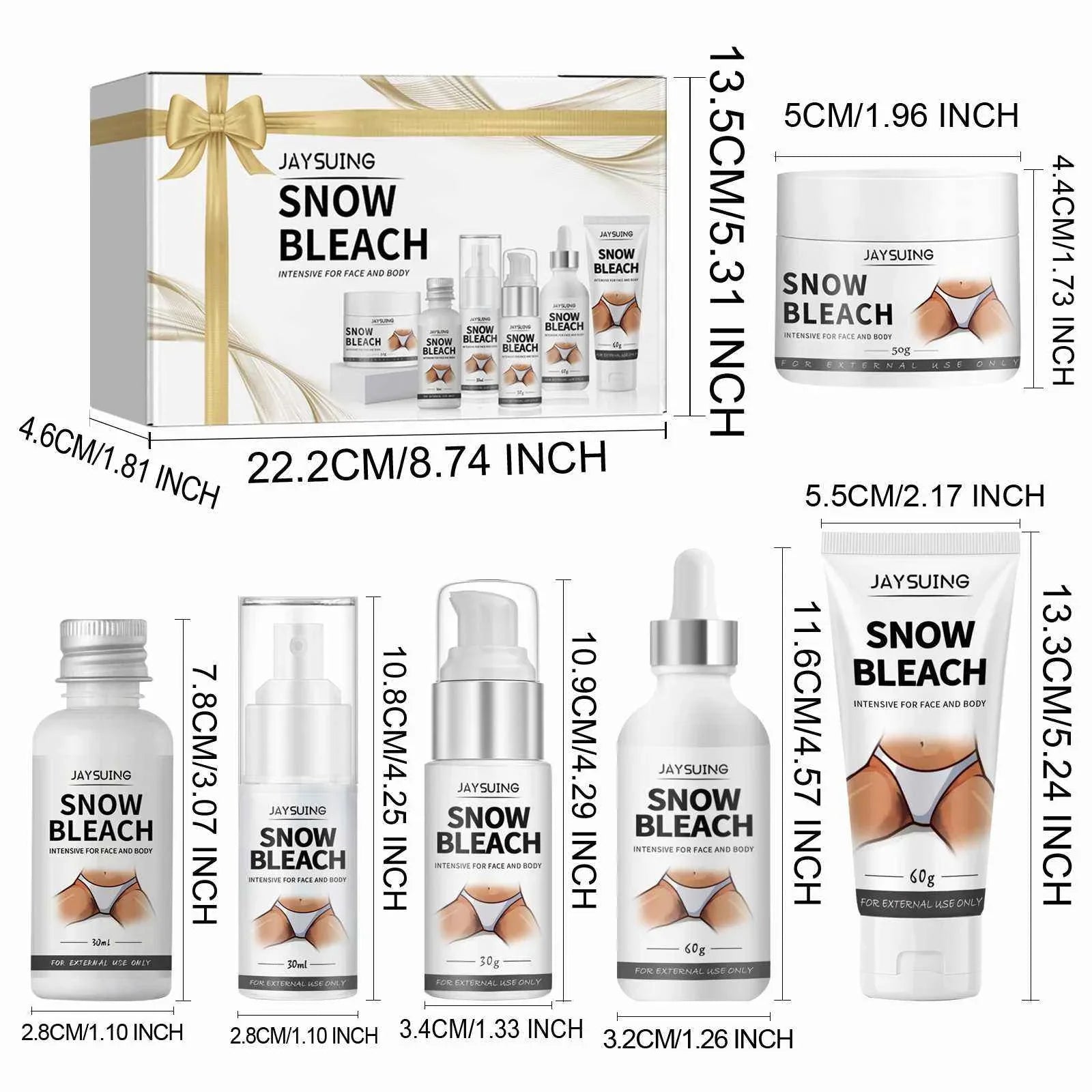 Jaysuing Snow Bleach Set For Face & Body