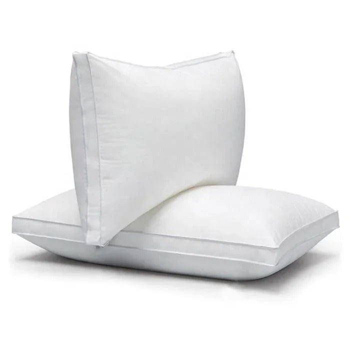 High Quality Solid White Bed Pillow - 1 Pcs