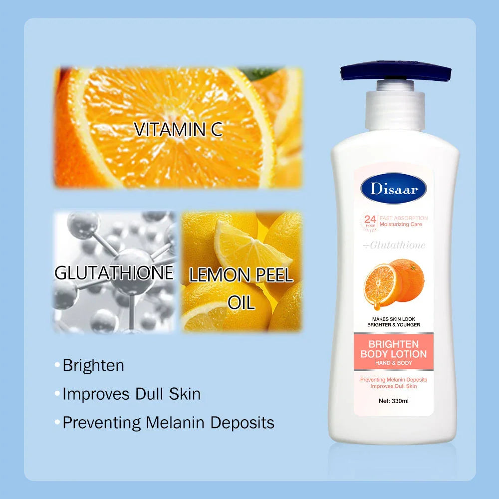 Disaar Glutathione Brighten Body Lotion - 330ml