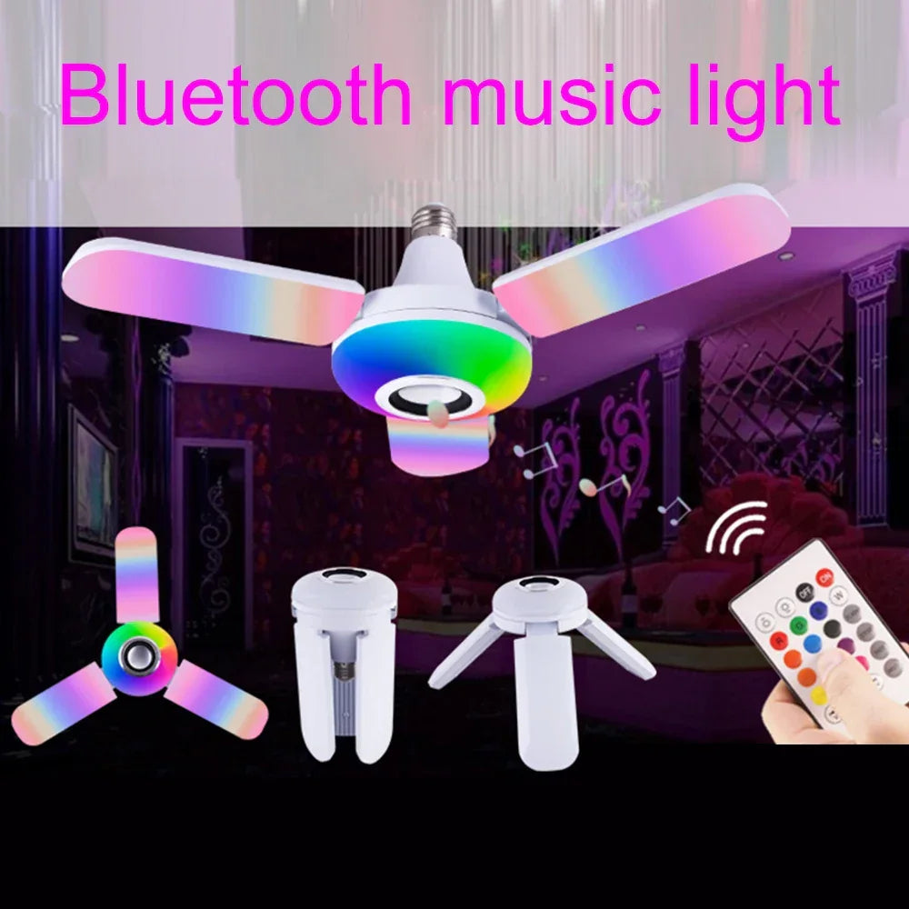 Bluetooth Music Colorful Folding Lamp - E27