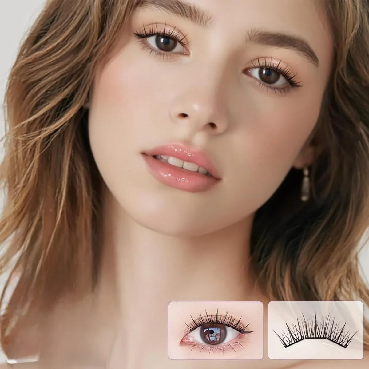 Cover Up Pre-Glued 3D Cluster Eyelashes A-1