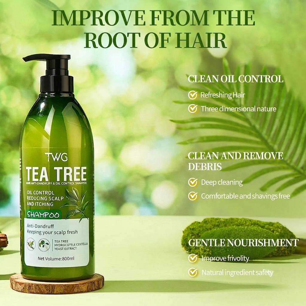 TWG Anti-Dandruff & Oil Control Tea Tree Shampoo - 800ml