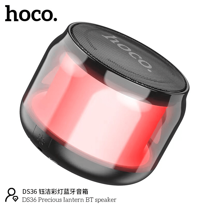 مكبر صوت لاسلكي صغير الحجم مزود بإضاءة LED ملونة من Hoco - DS36