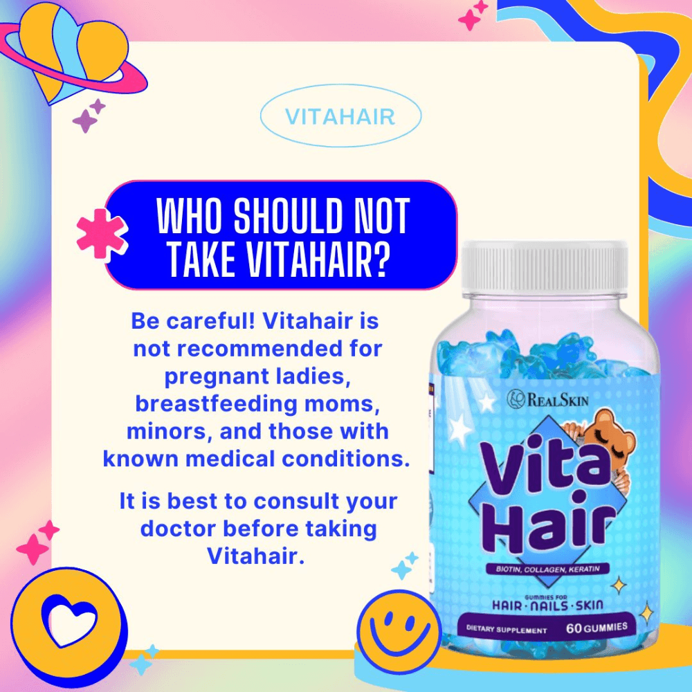 Real Skin Vita Hair Gummies For Hair Nail & Skin