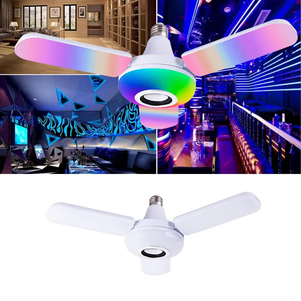 Bluetooth Music Colorful Folding Lamp - E27