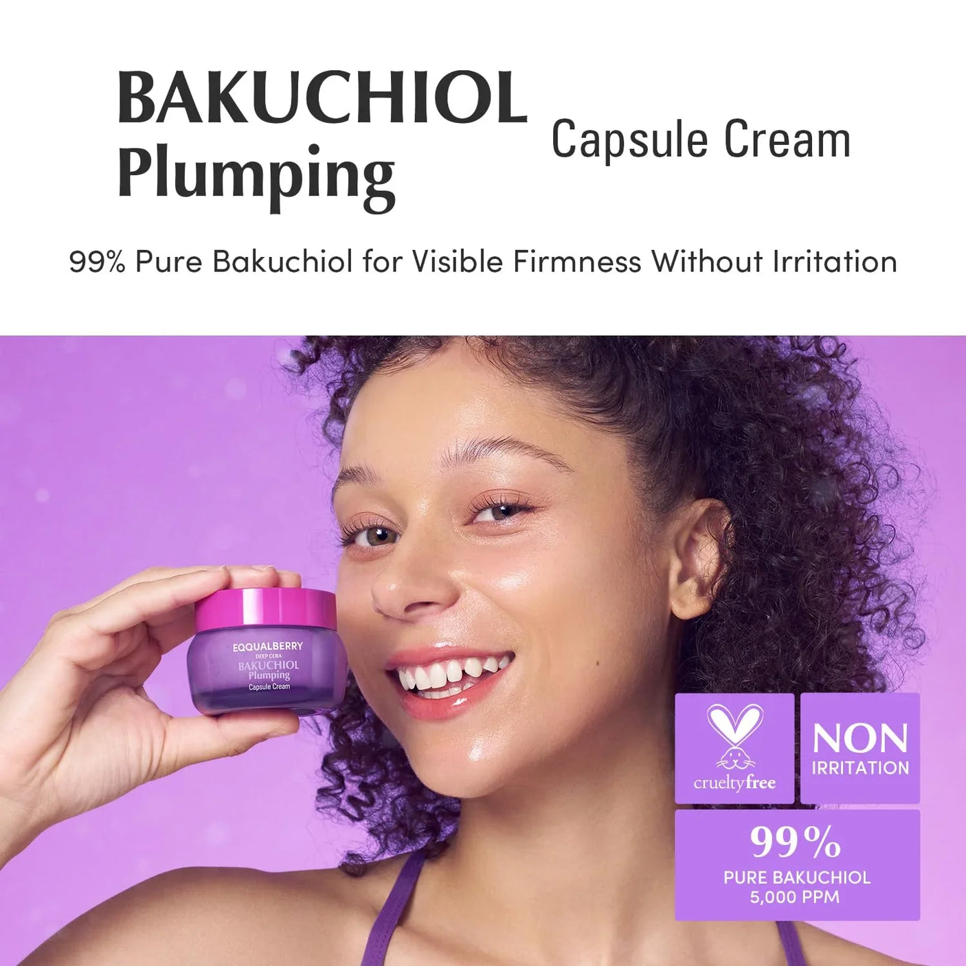 Eqqualberry Bakuchiol Plumping Capsule Cream - 50ml