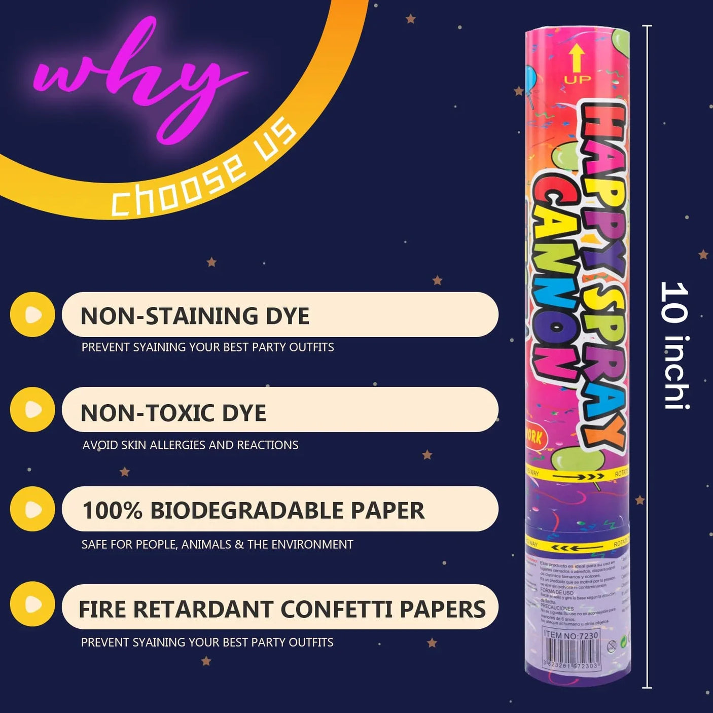 Celebration Party Popper - 10 Inch