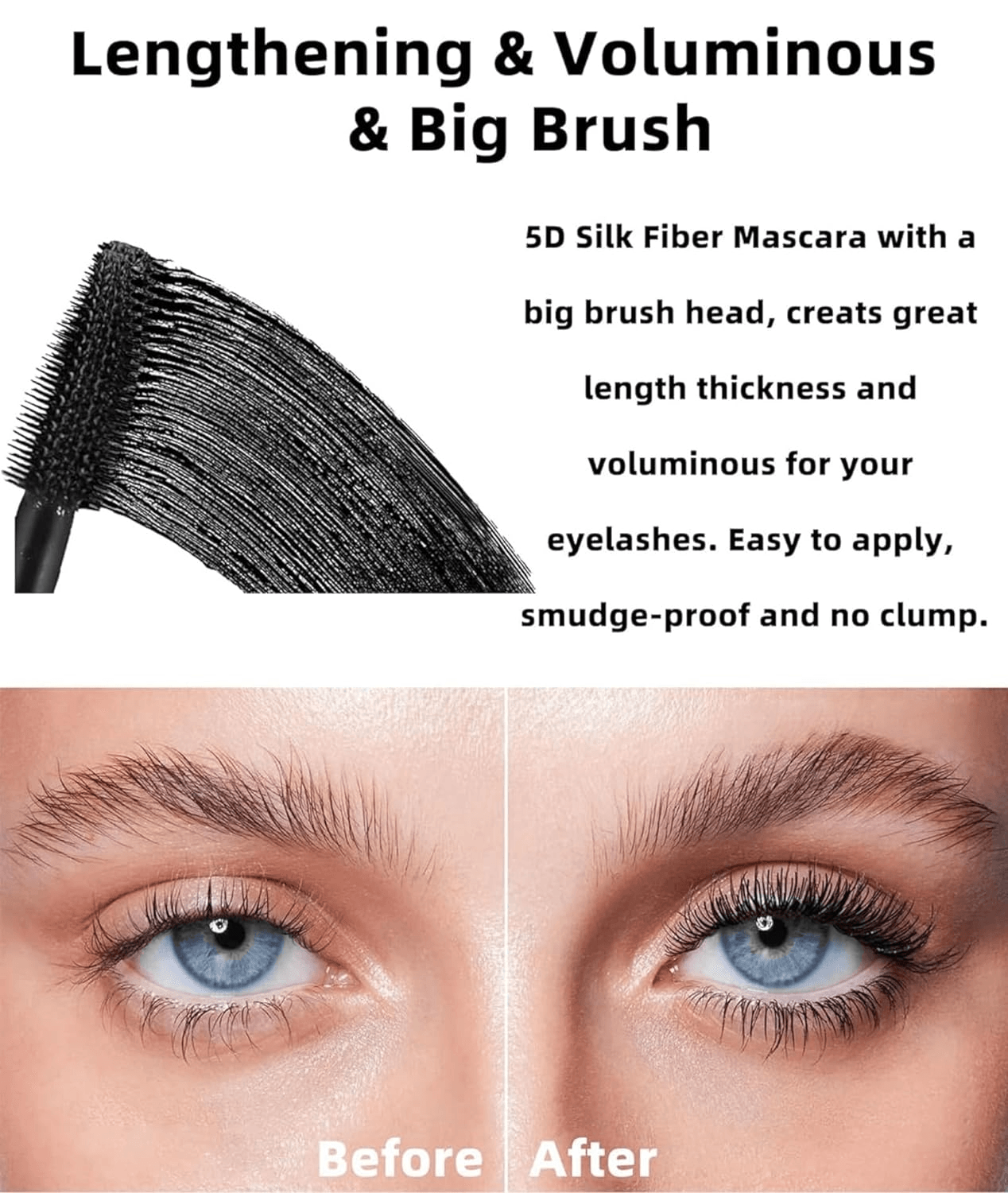 ماسكارا Rose Berry 5D Effect Volume & Curl False Lash Effect - 12 مل