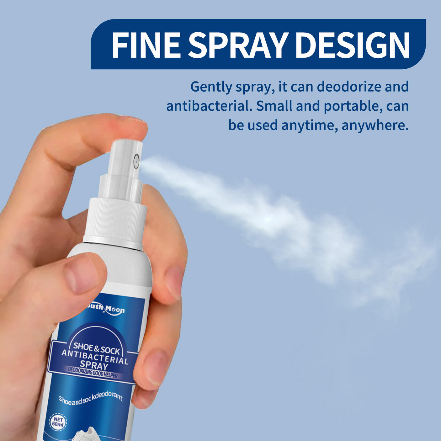 South Moon Shoe & Socks Antibacterial Spray - 60ml