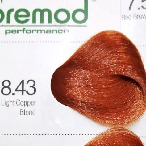 Bremod Performance 8.43 Light Copper Blond Hair Color With Oxidizer - 100ml+100g
