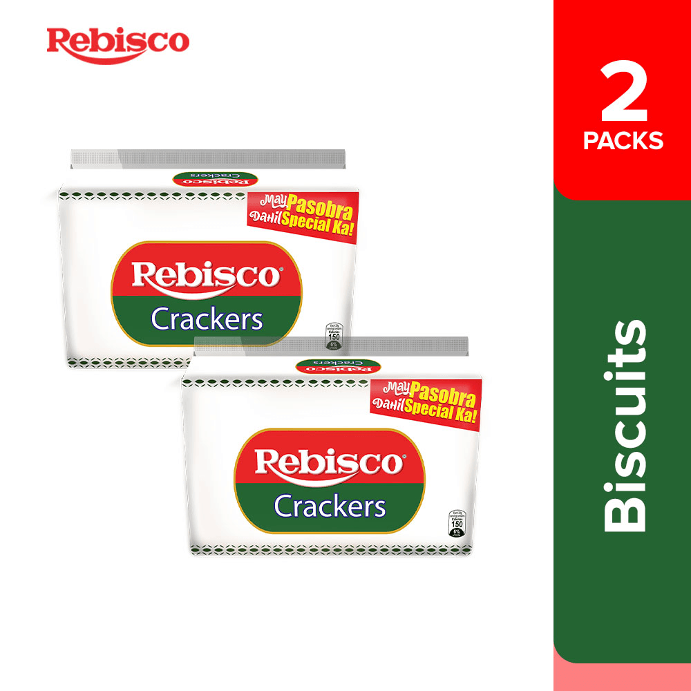 Rebisco Crackers Plain Pack of 10 x 33 gm (1+1) Offer