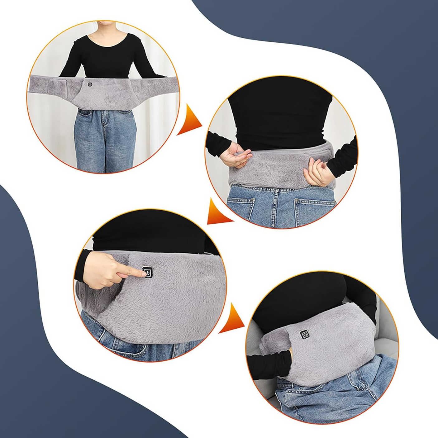 Electric Heating Waist Belt for Pain Relief & Menstrual Cramps LS-207