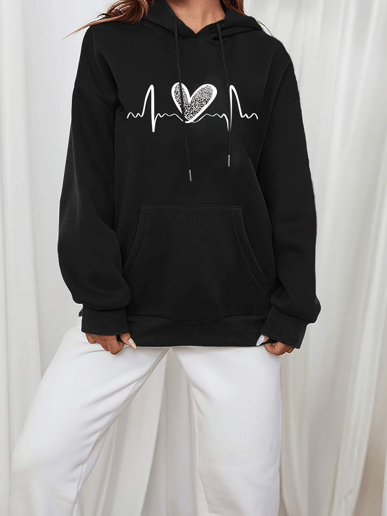 Cozy Fleece-Lined Winter Hoodies With Kangaroo Pocket - 2082