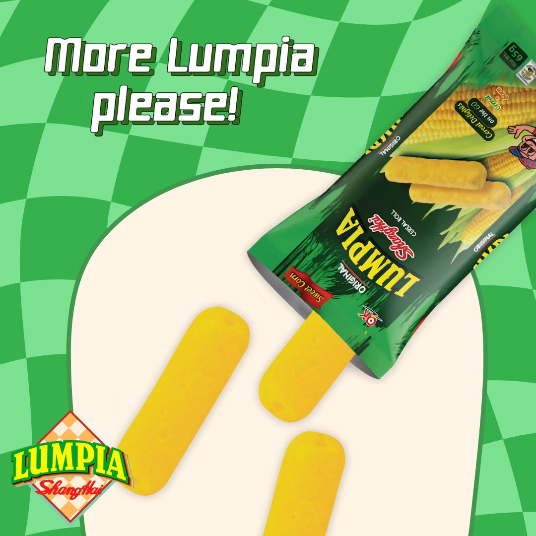 OK Lumpia Shanghai Sweet Corn Cereal Roll - 65g (1+1) Offer