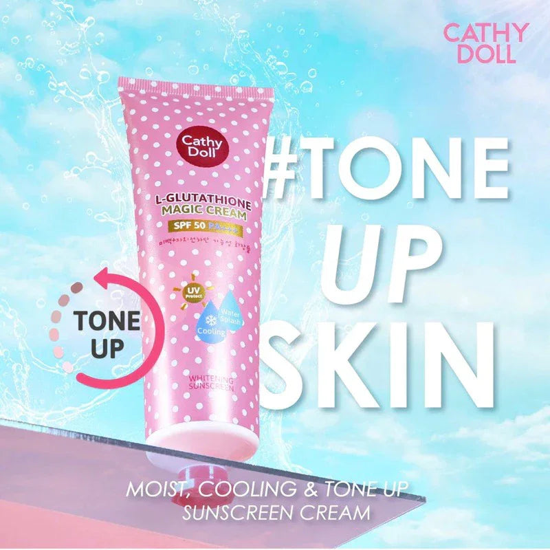 Cathy Doll L-Glutathione Magic Cream Sunscreen SPF 50 PA+++ - 60ml  Pinoy  Hyper Kuwait