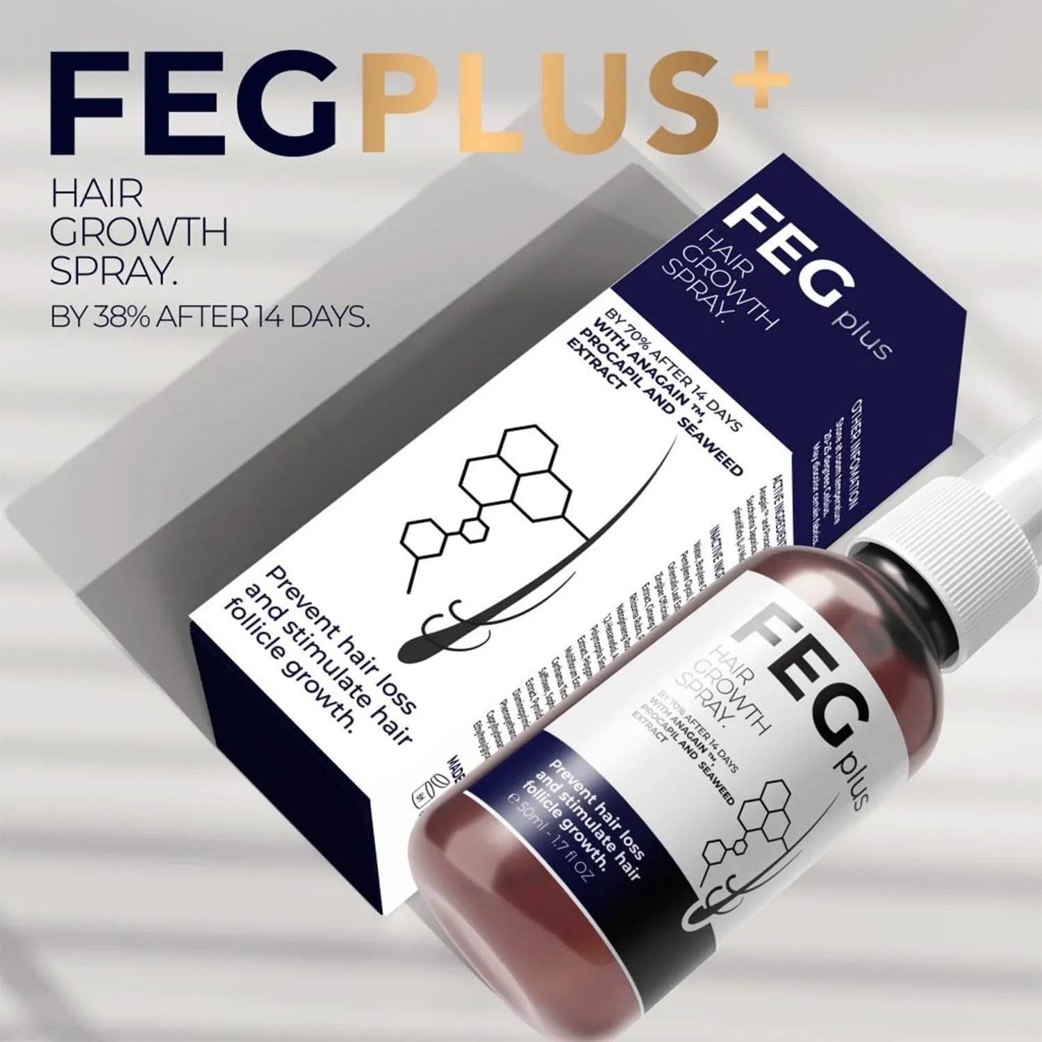 FEG Plus Hair Growth Spray Prevent Hair Loss - 50ml