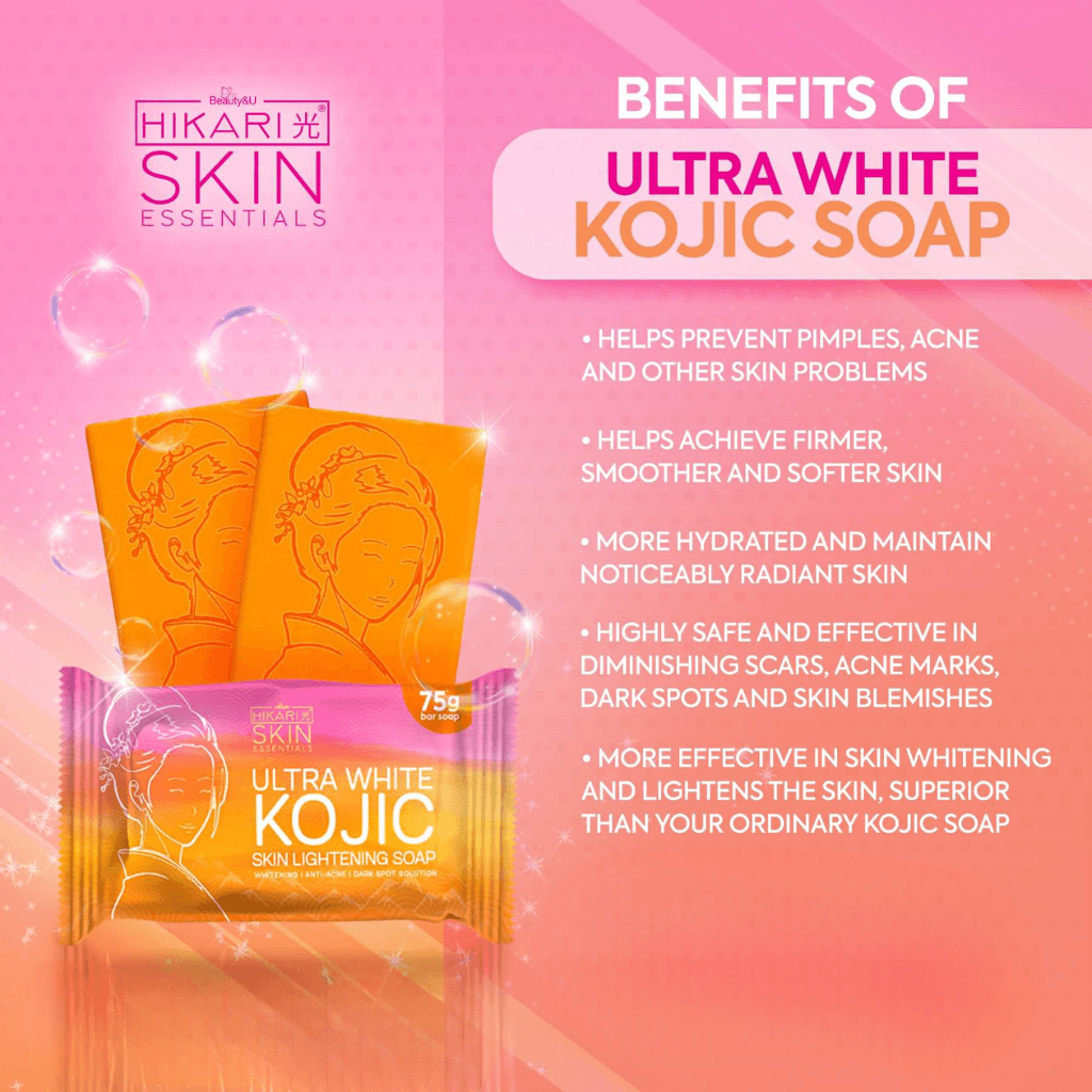 Hikari Skin Essentials Ultra White Kojic Skin Lightening Soap - 75g