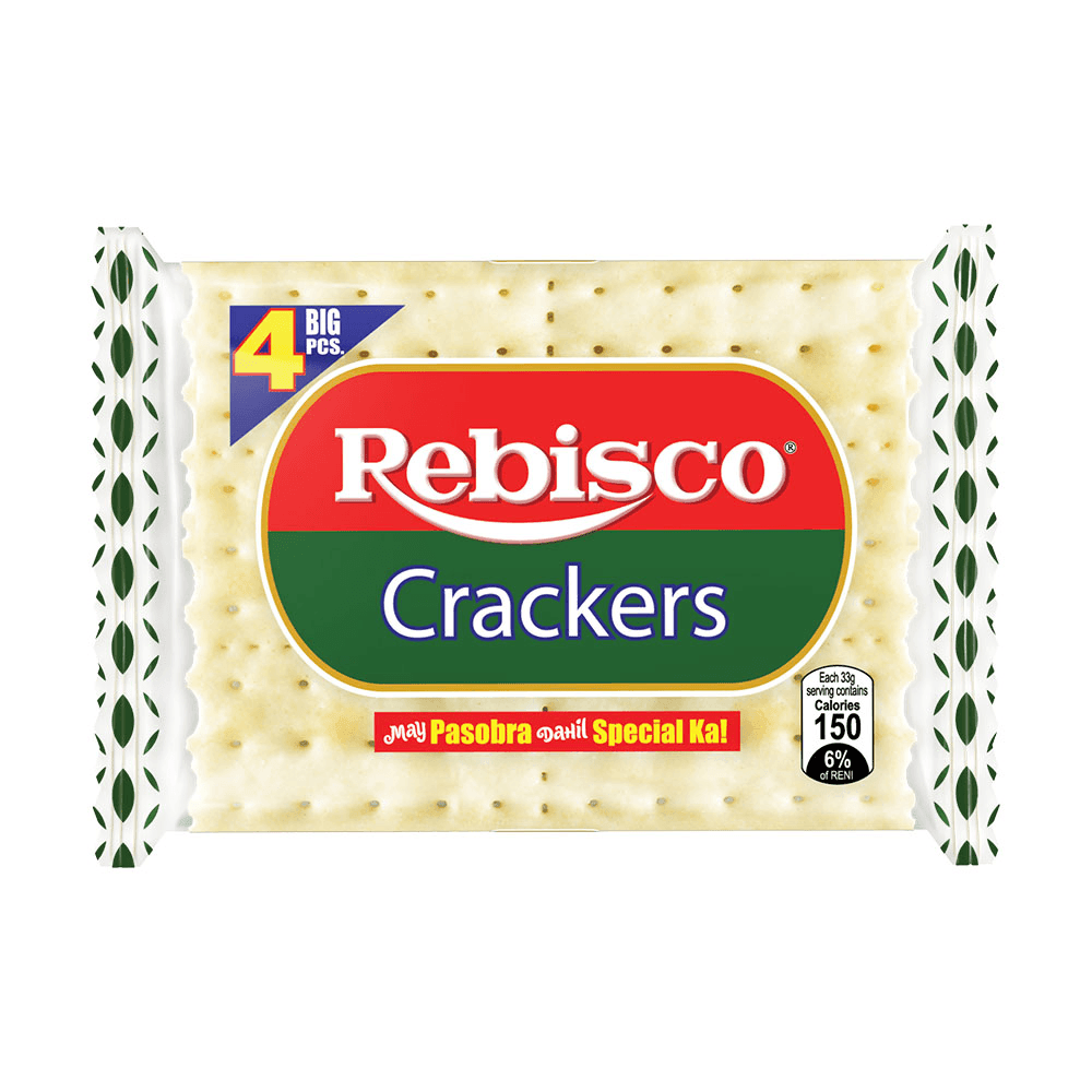 Rebisco Crackers Plain Pack of 10 x 33 gm (1+1) Offer