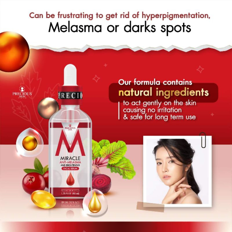 Precious Skin Miracle Anti-Melasma Facial Serum - 50ml