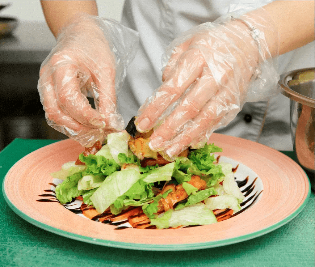 Disposable Plastic Gloves - 100 Pcs