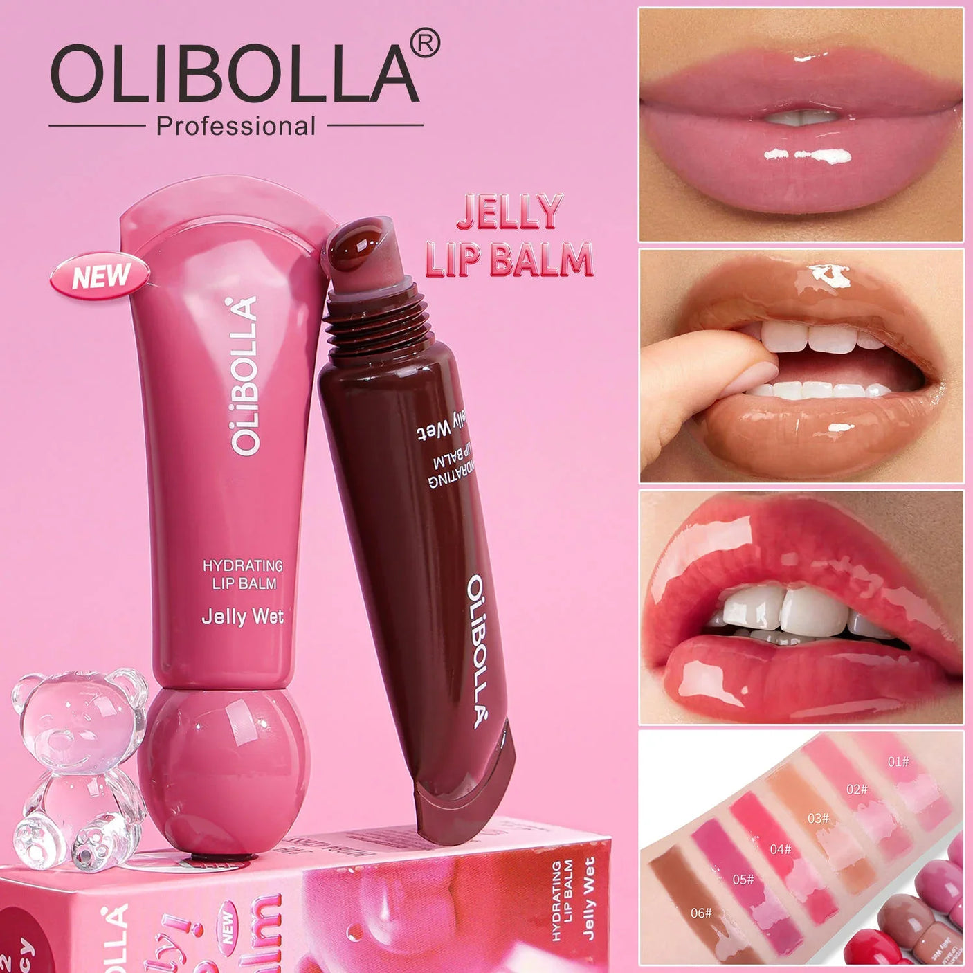 Olibolla Jelly Lip Balm 24H Glass Like Shine LA-L325