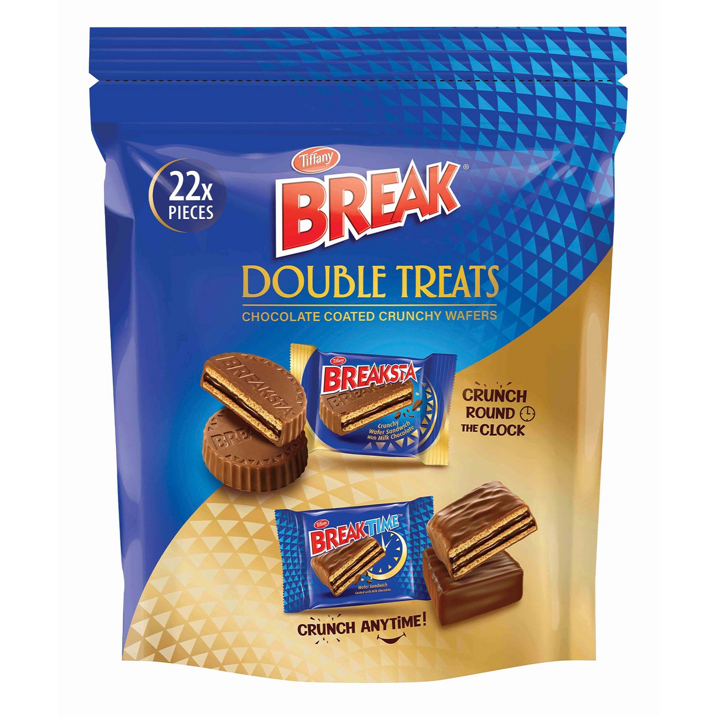 Tiffany Break Double Treats Chocolate Crunchy Wafers - 22s (286g)
