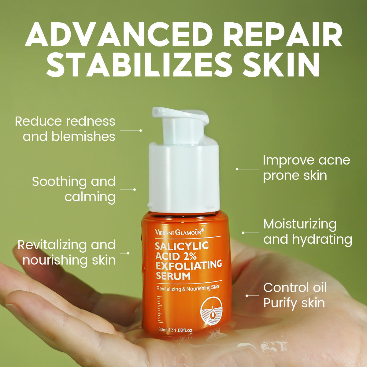 Vibrant Glamour Salicylic Acid 2% Exfoliating Serum - 30ml
