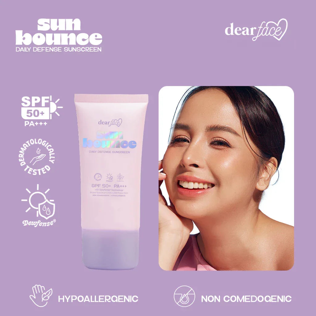 Dear Face Sun Bounce Daily Defense Sunscreen SPF 50+ PA+++ - 50ml