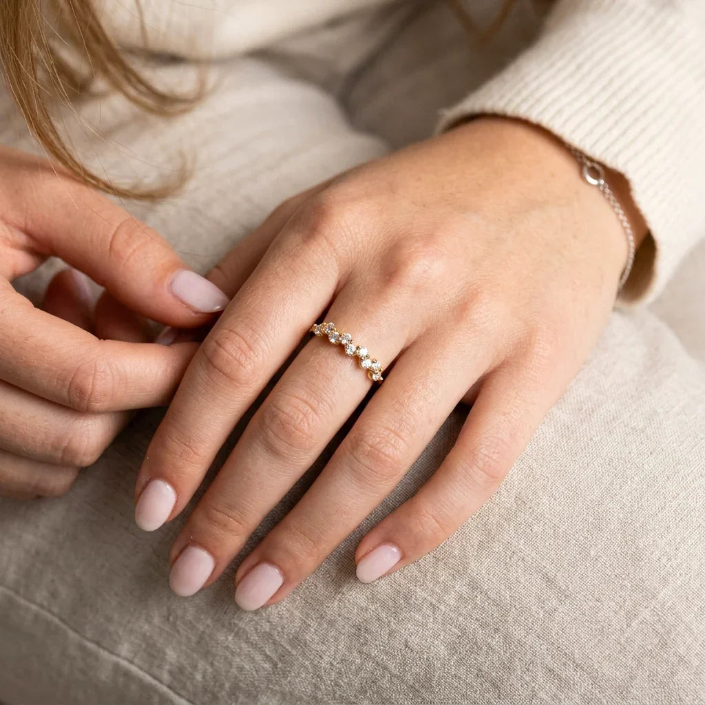 Women's Golden Adjustable Ring #31