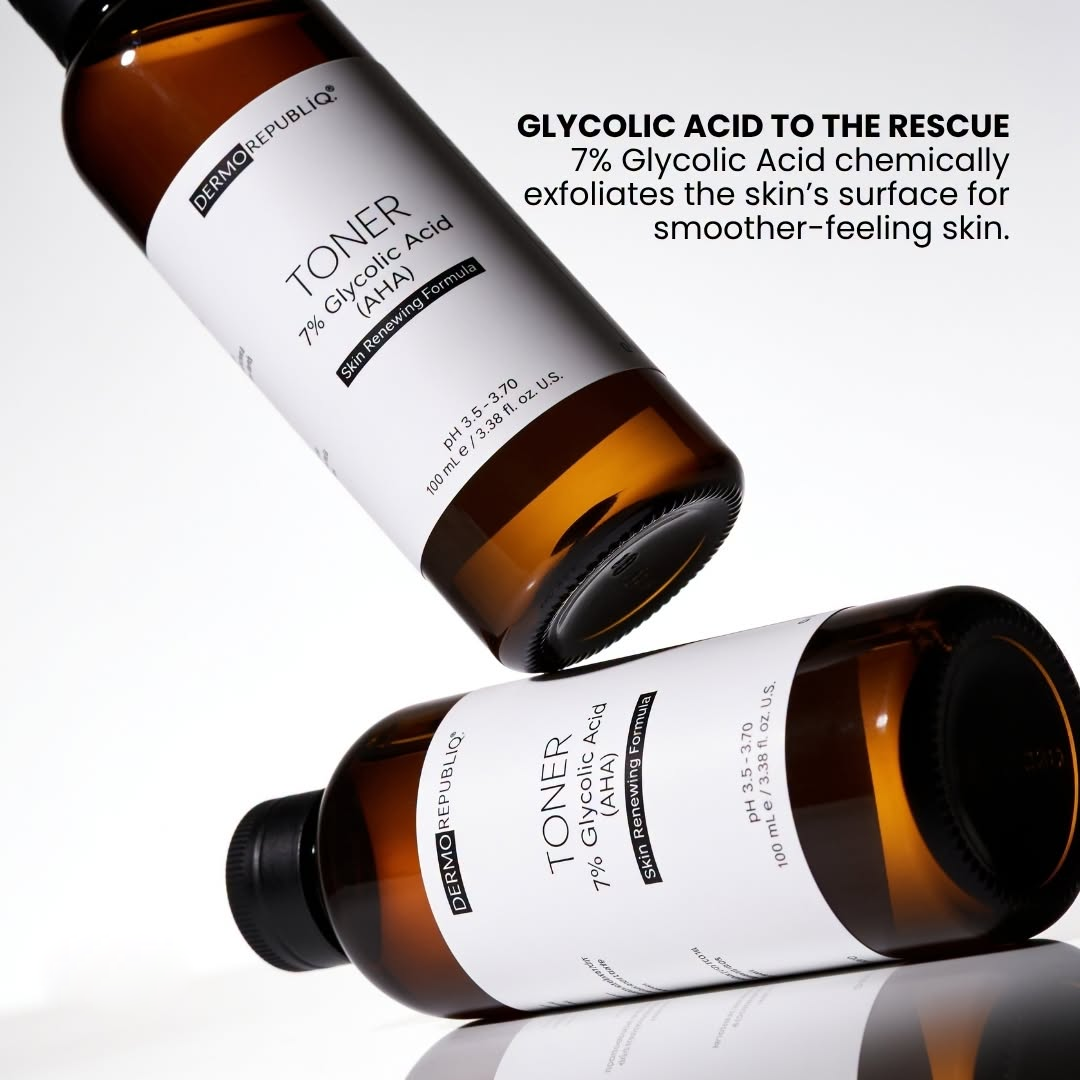 Dermorepubliq 7% Glycolic Acid (AHA) Skin Renewing Toner - 100ml