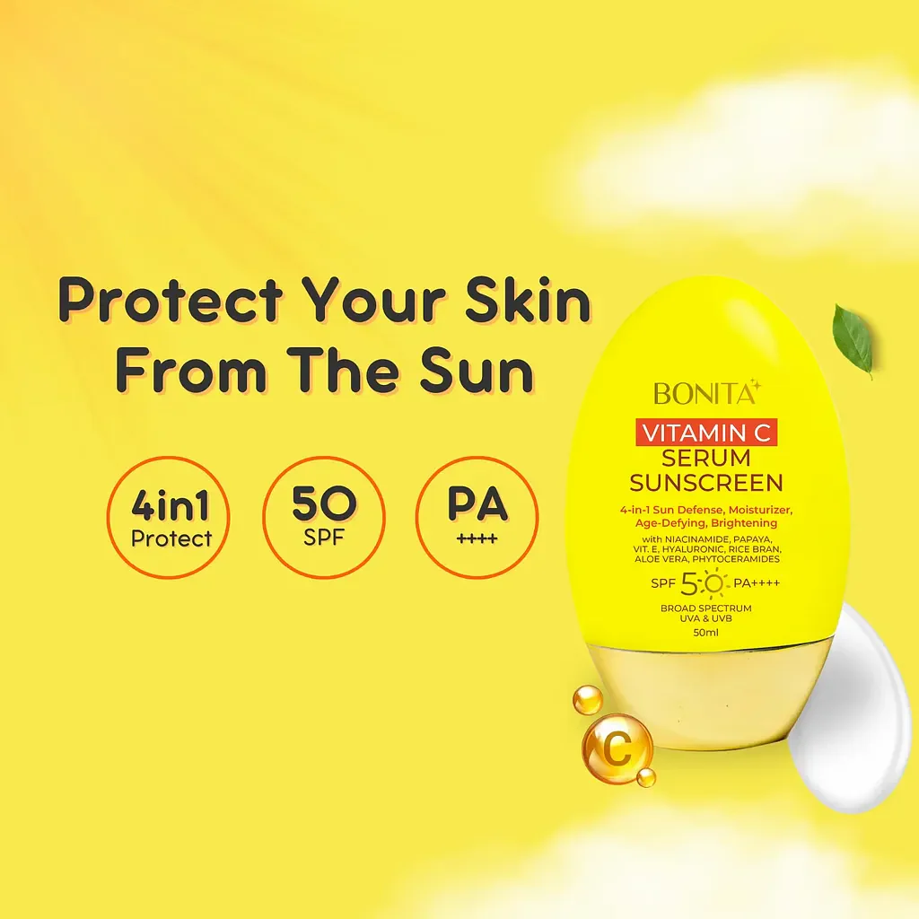 Bonita Vitamin C Serum Sunscreen SPF50 PA++++ - 50ml