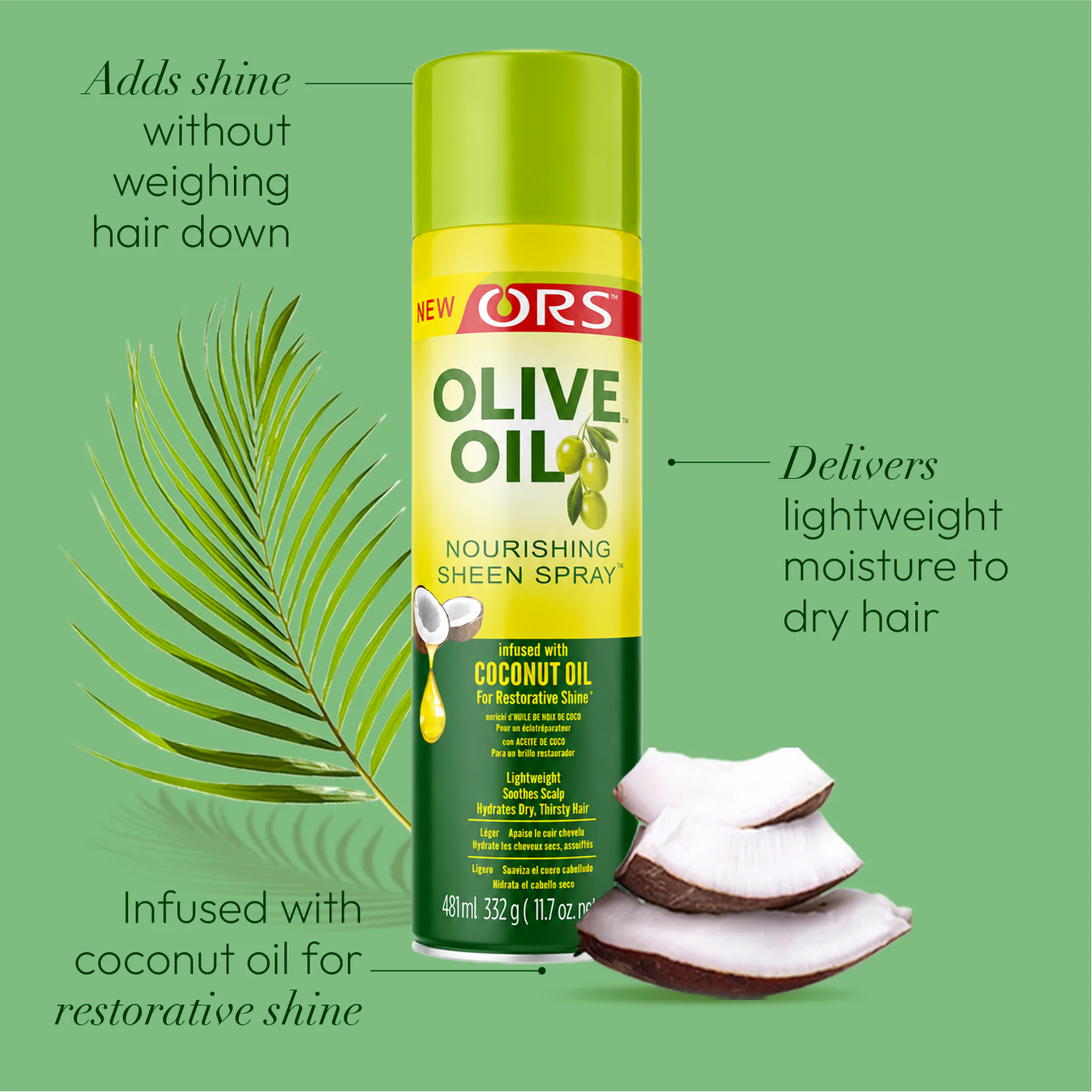 ORS Olive Oil Nourishing Sheen Spray - 481ml