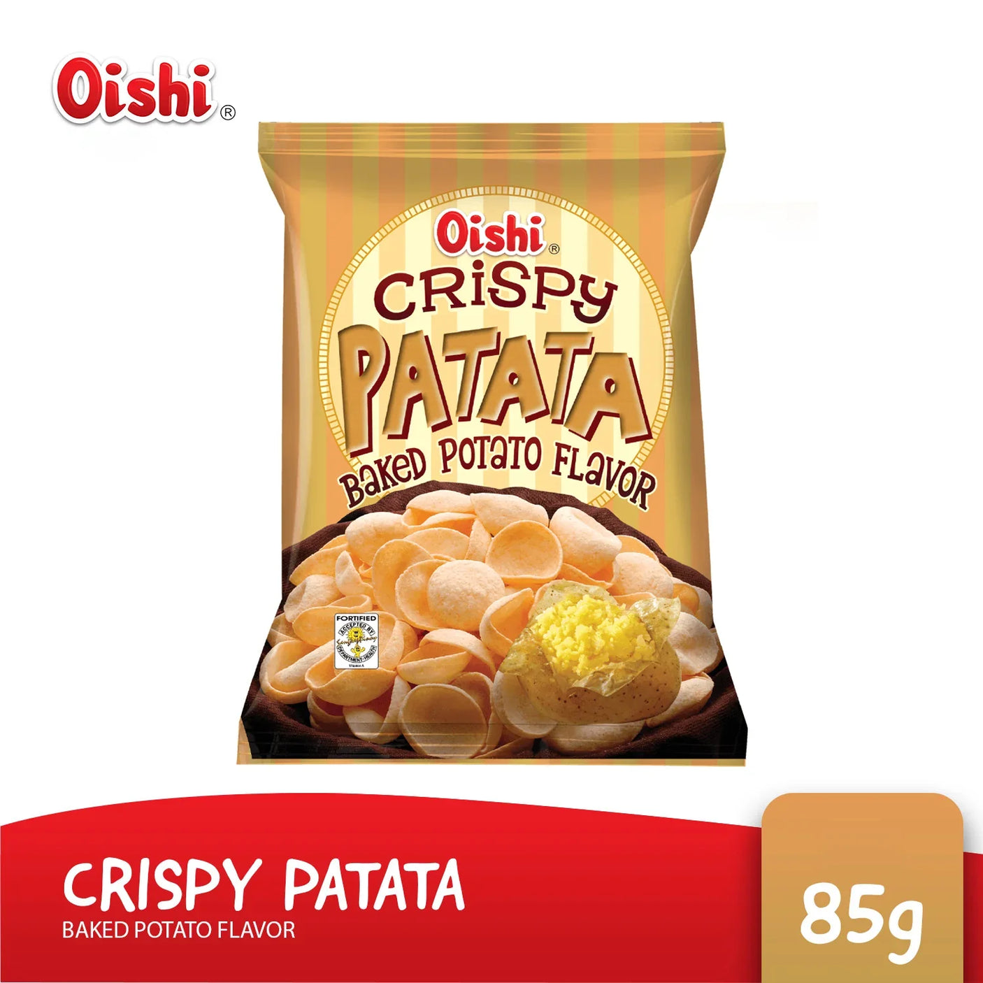 Oishi Chips Crispy Patata Baked Potato Flavor - 85g