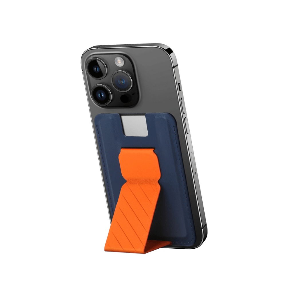 Magnetic Mobile Grip Stand With Card Holder