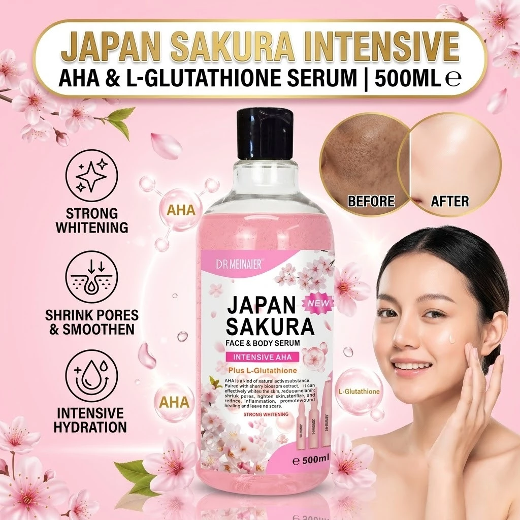 Dr.Meinaier Japan Sakura Face & Body Serum - 500ml