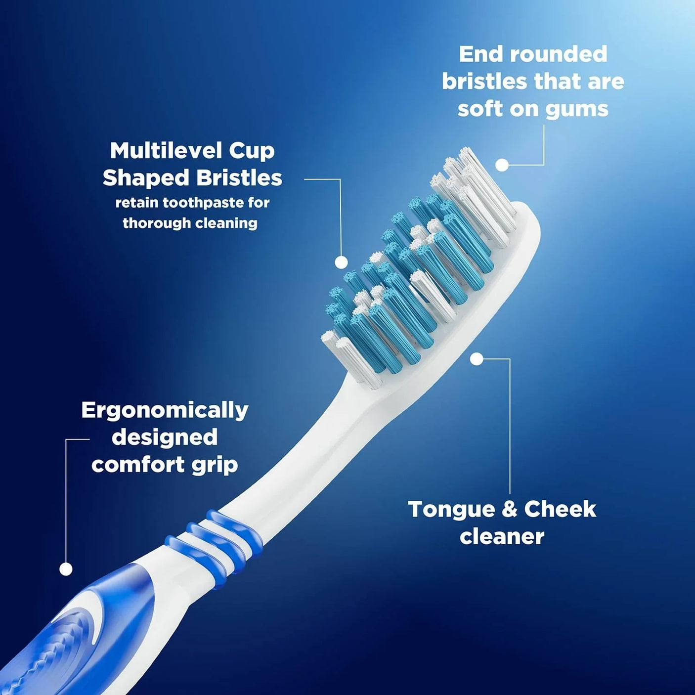 Oral B Toothbrush Bacteria Fighter - Medium