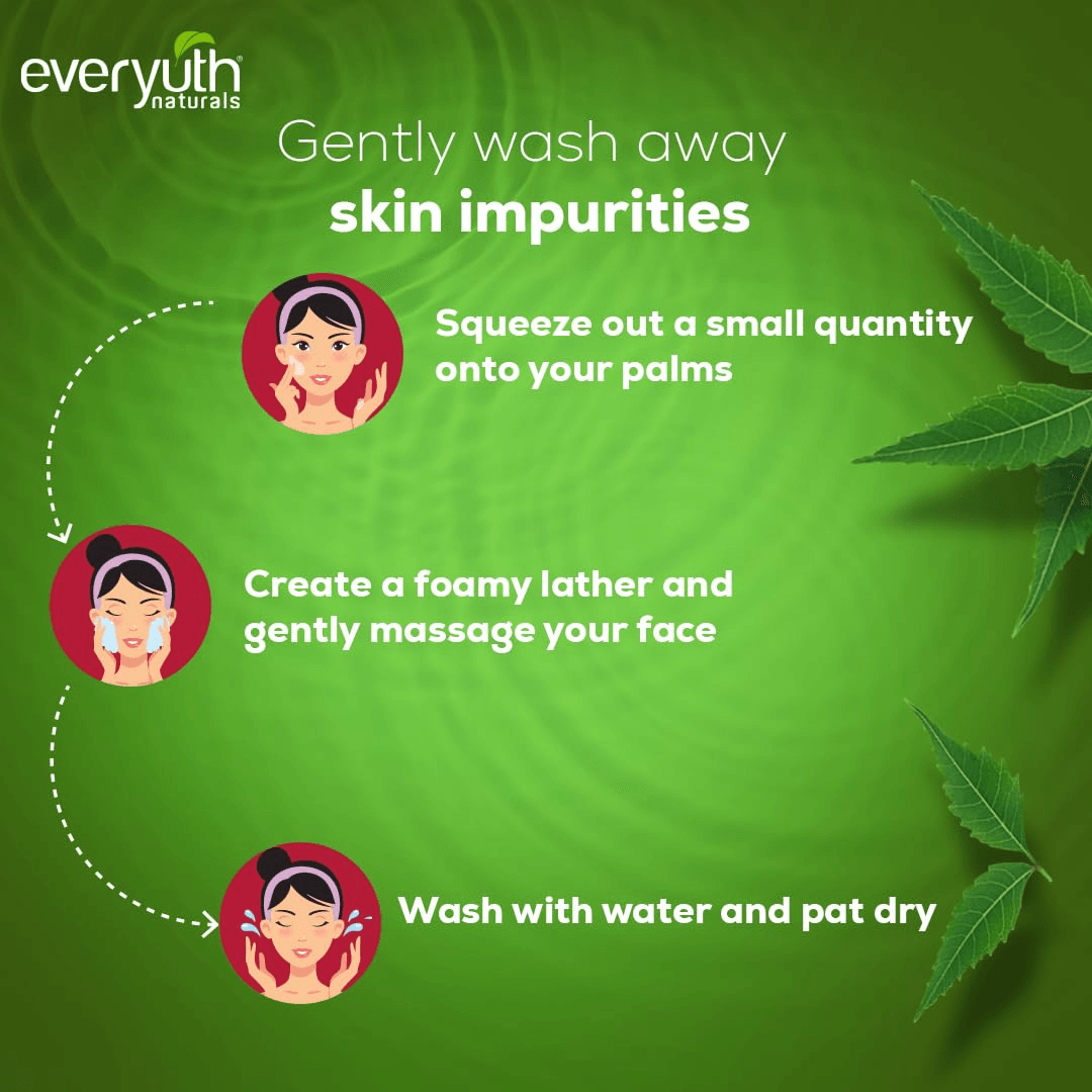 Everyuth Naturals Purifying Neem Face Wash - 2 × 150g