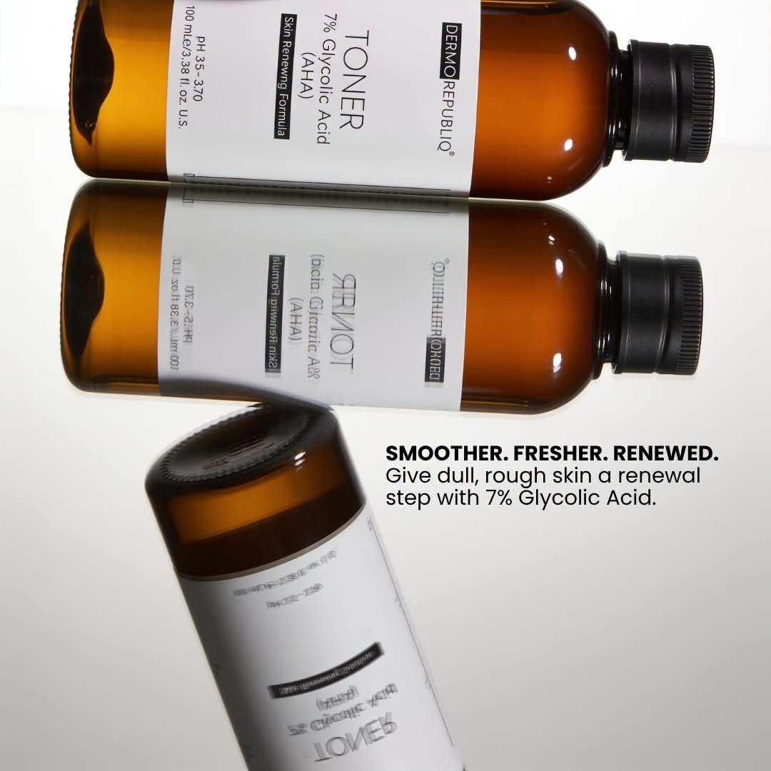 Dermorepubliq 7% Glycolic Acid (AHA) Skin Renewing Toner - 100ml