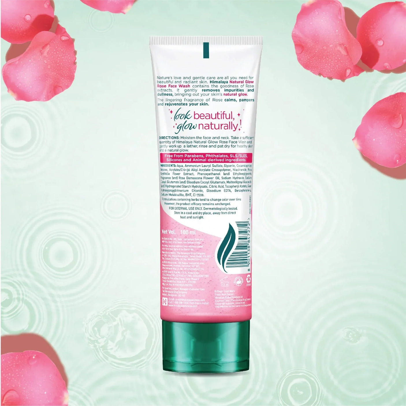Himalaya Natural Glow Rose Face Wash - 100ml