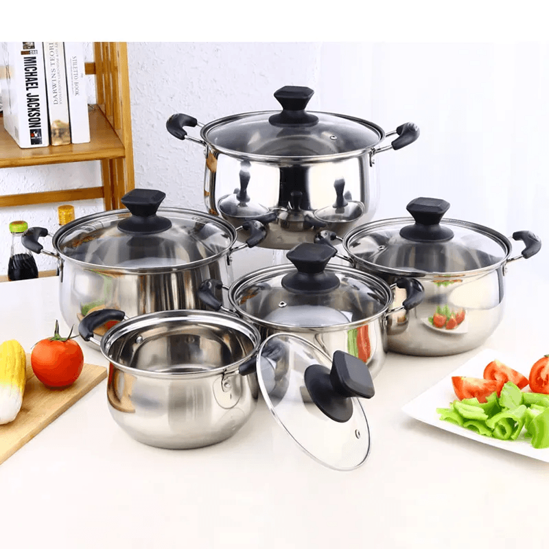 Advanced Technology Stainless Steel Stock Pot - 10 Pcs