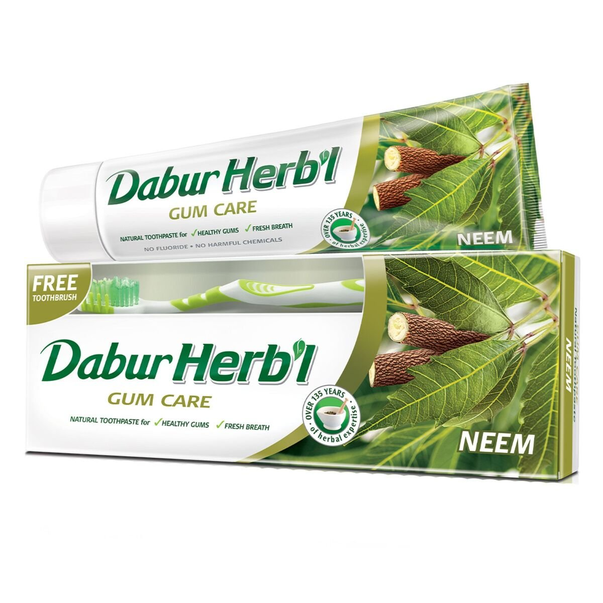 Dabur Herbal Neem Toothpaste With Tooth Brush Free 150g Pinoyhyper