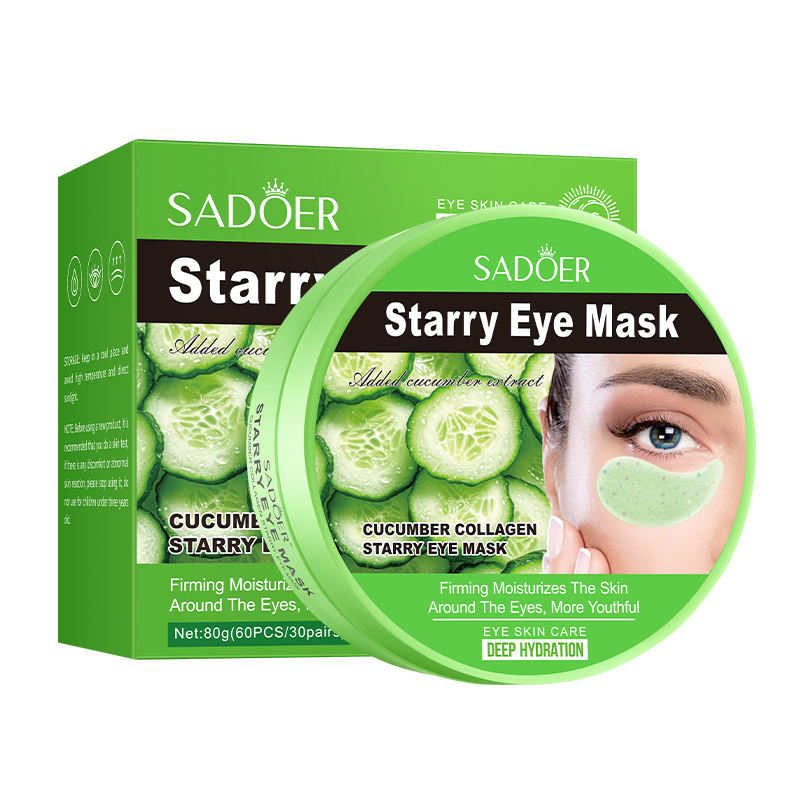 Sadoer Cucumber Collagen Starry Eye Mask - 80g (60Pcs)