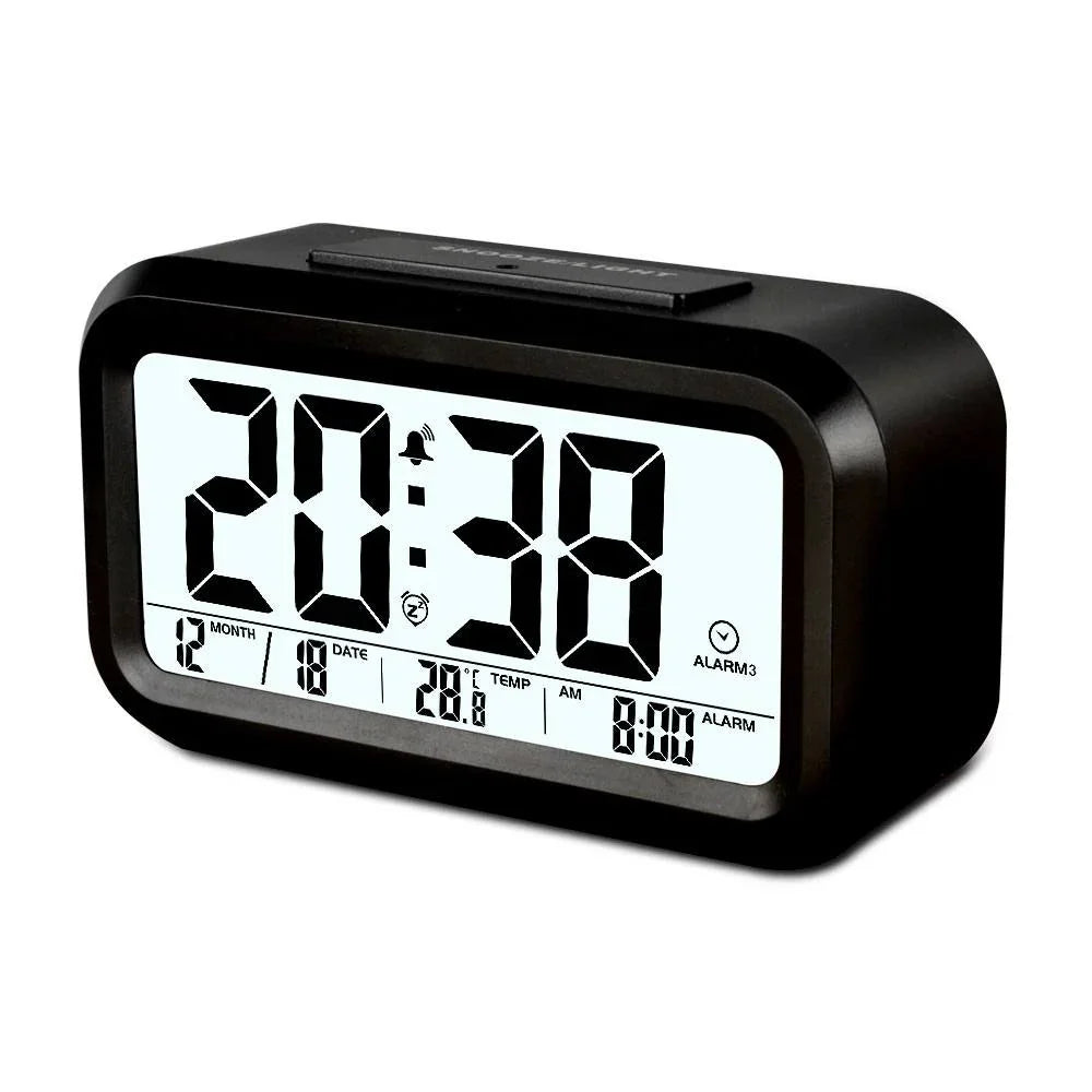 Multi-Function LCD Digital Alarm Clock