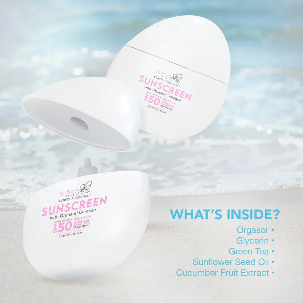 Brilliant Skin Sunscreen With Orgasol Caresse SPF50 PA++++ - 50g