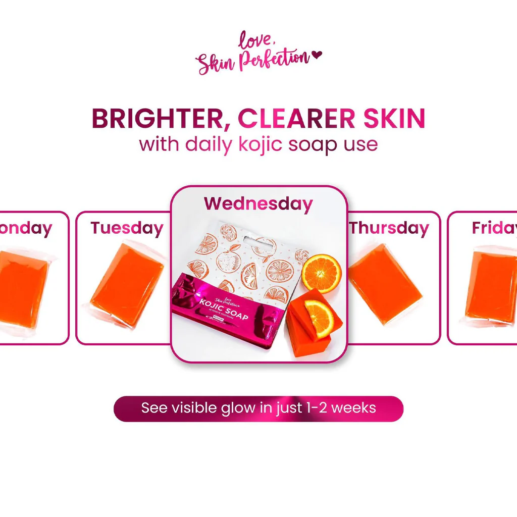 Love Skin Perfection Kojic Soap in a Bag - 7 Bars (500g)