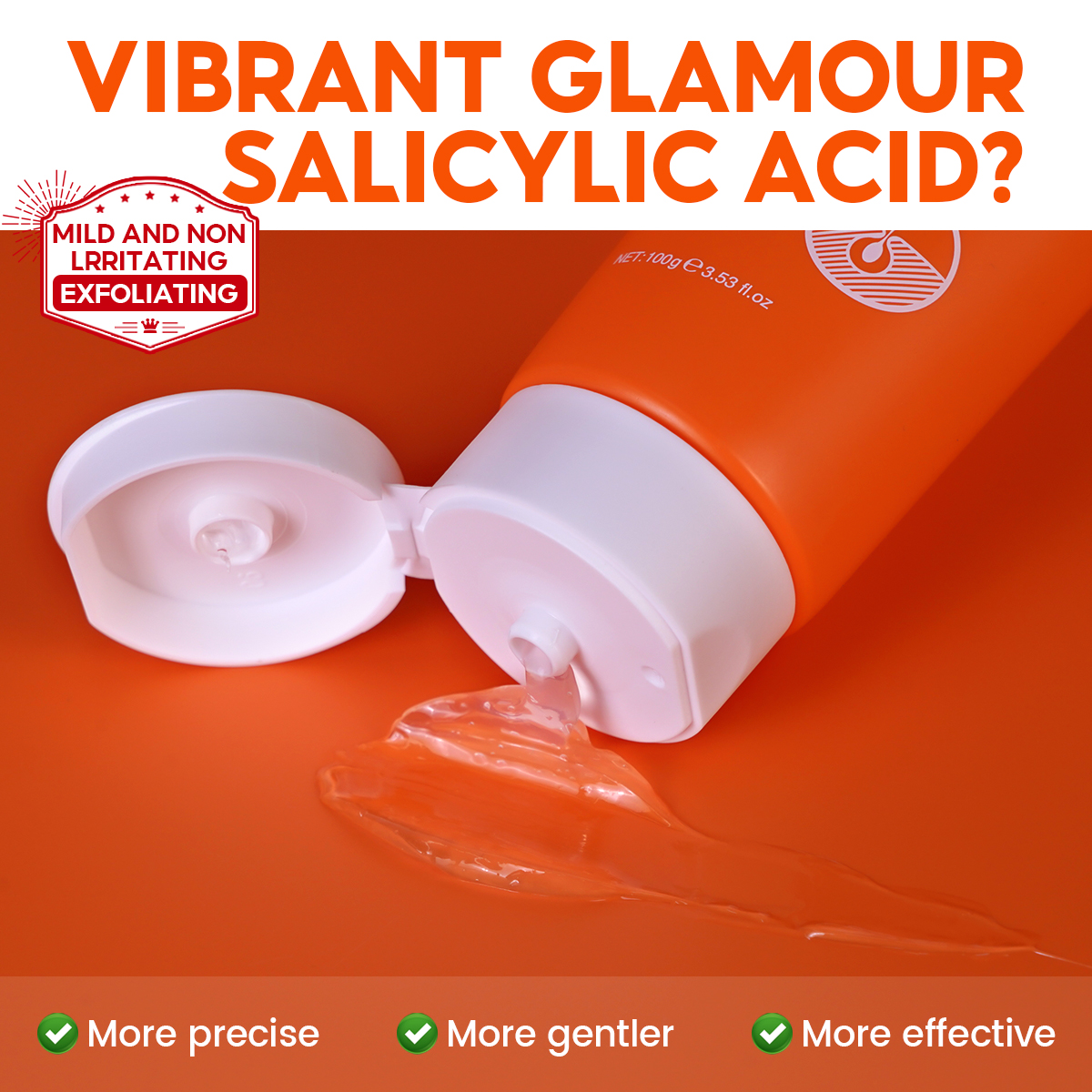 Vibrant Glamour Salicylic Acid Exfoliating Gel Cleanser - 100g