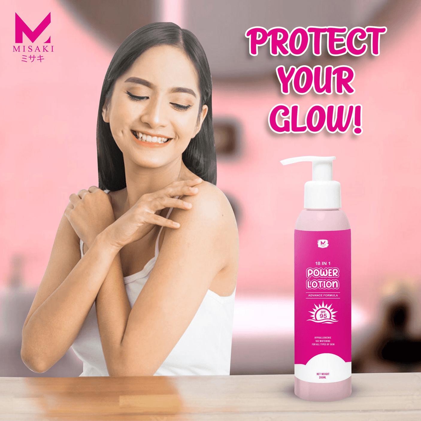 Misaki 18 In 1 Power Lotion SPF95 - 200ml