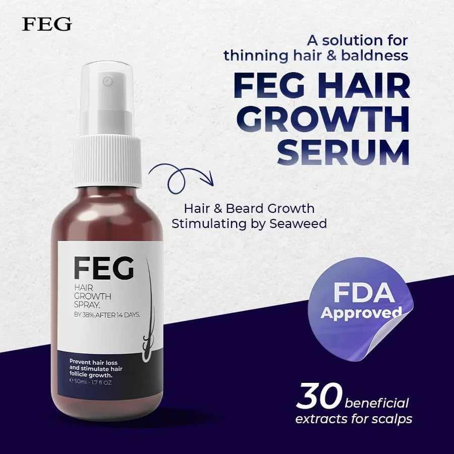FEG Plus Hair Growth Spray Prevent Hair Loss - 50ml