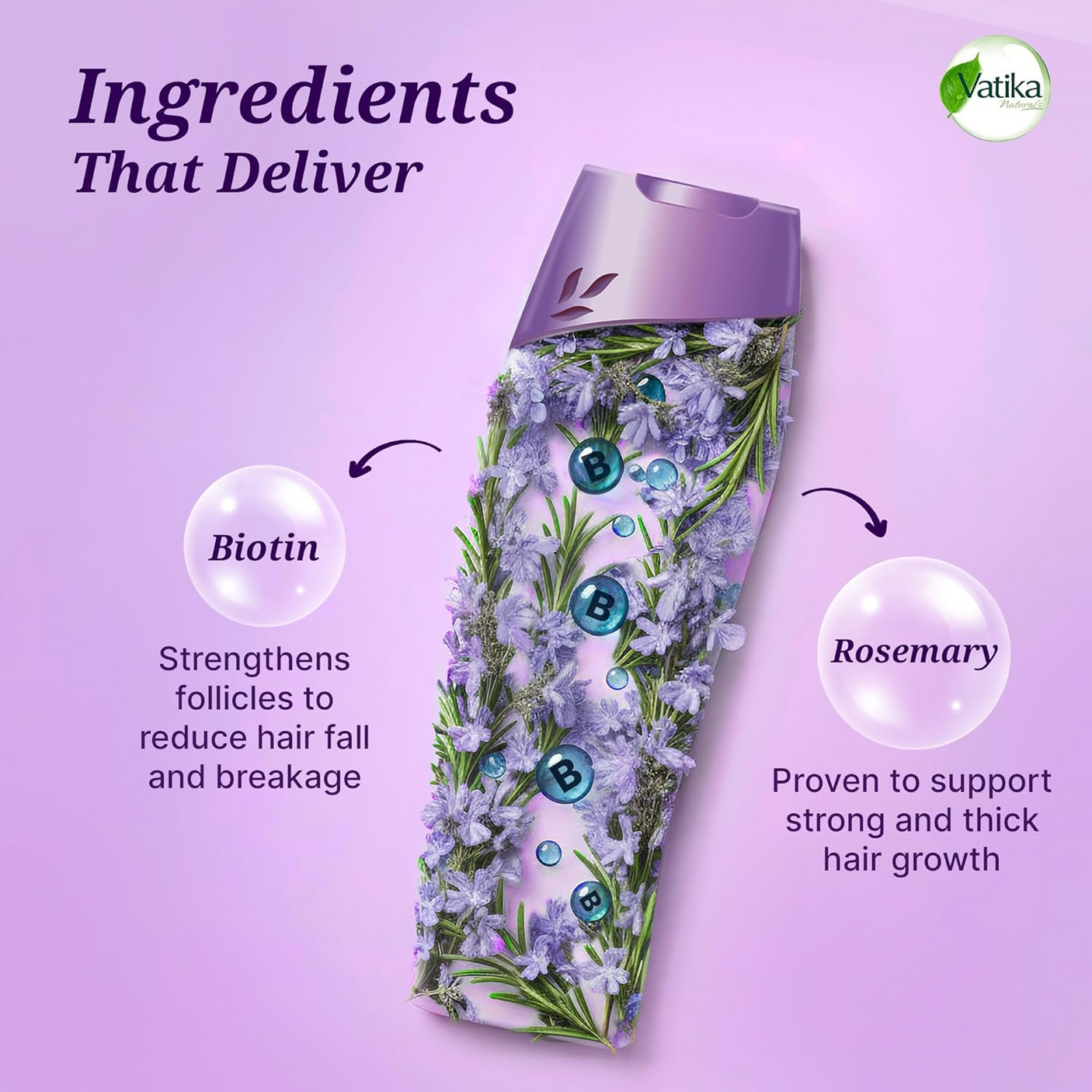 Vatika Rosemary Hair Strengthening Shampoo - 400ml