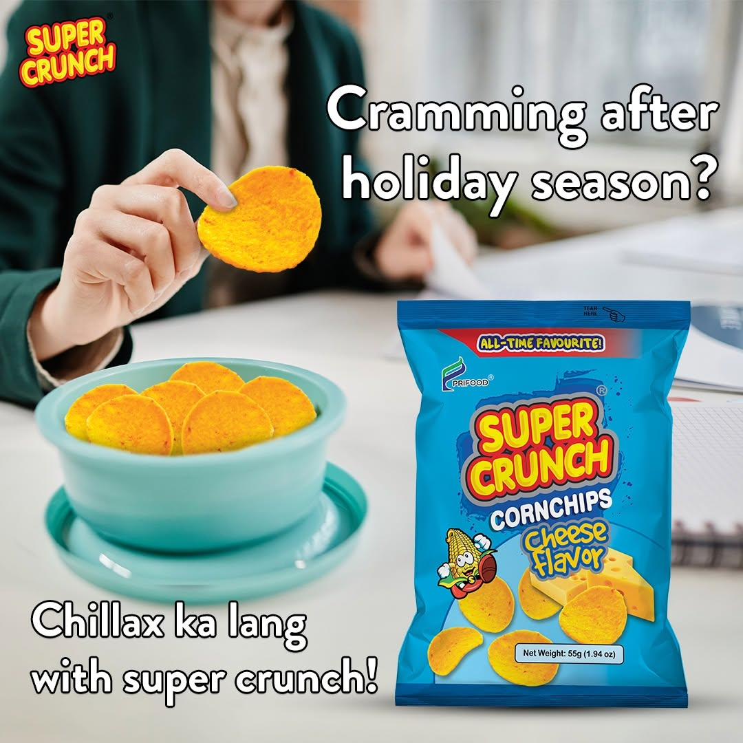 Super Crunch Corn Chips Cheese Flavor - 55g